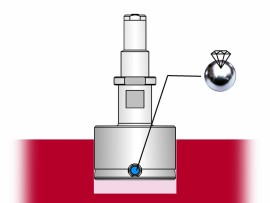 Image pro obrázek produktu 844 D-D měřicí trn >40-60 mm diamantové měřicí plochy, M10 x 1